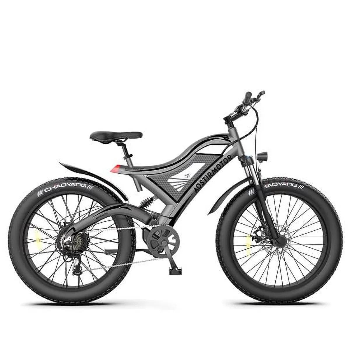 AOSTIRMOTOR Hot Fat Tire Adults Electric Bicycle 26 In. Electric Mountain Bike