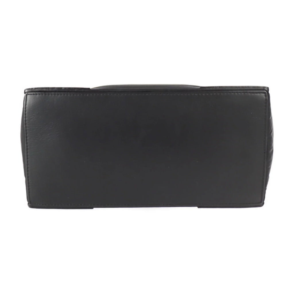 Pre-Owned BALENCIAGA Balenciaga Kabas S tote bag 363425 nylon leather black silver metal fittings (Good)