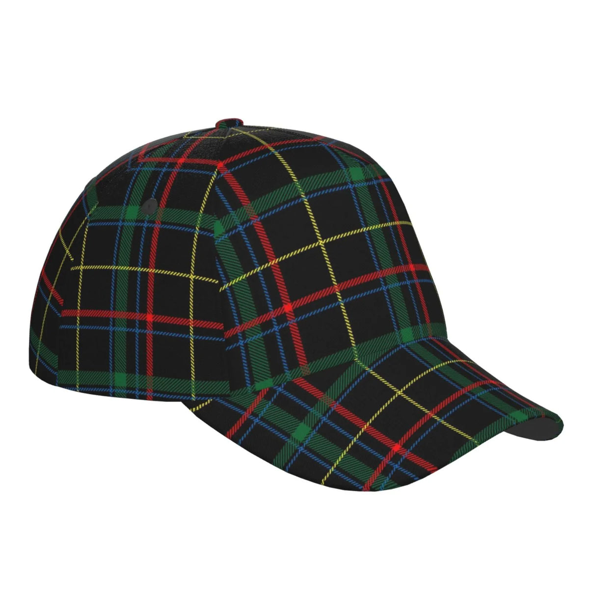Balery Baseball Cap Adjustable Size for Running Workouts and Outdoor Activities All Seasons Dad Hat(Buffalo Plaid Dark Green)