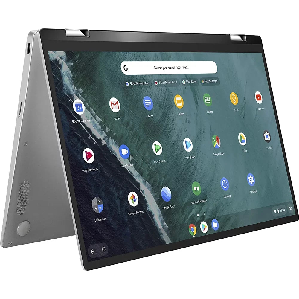 ASUS Chromebook Flip C434 2-In-1 , 14" Full HD Display 4-Way NanoEdge, Heart M3-8100Y Processor, 4GB Memory 64GB eMMC Storage, All-Metal Body, Backlit KB, Chrome OS, Silver - (Open Box)