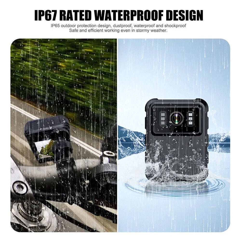 KingFurt 1080p & 2K HD WiFi Action Cam with Night Vision - Outdoor Helmet Camcorder, Loop Recording, 2000mAh Power Unit - Black
