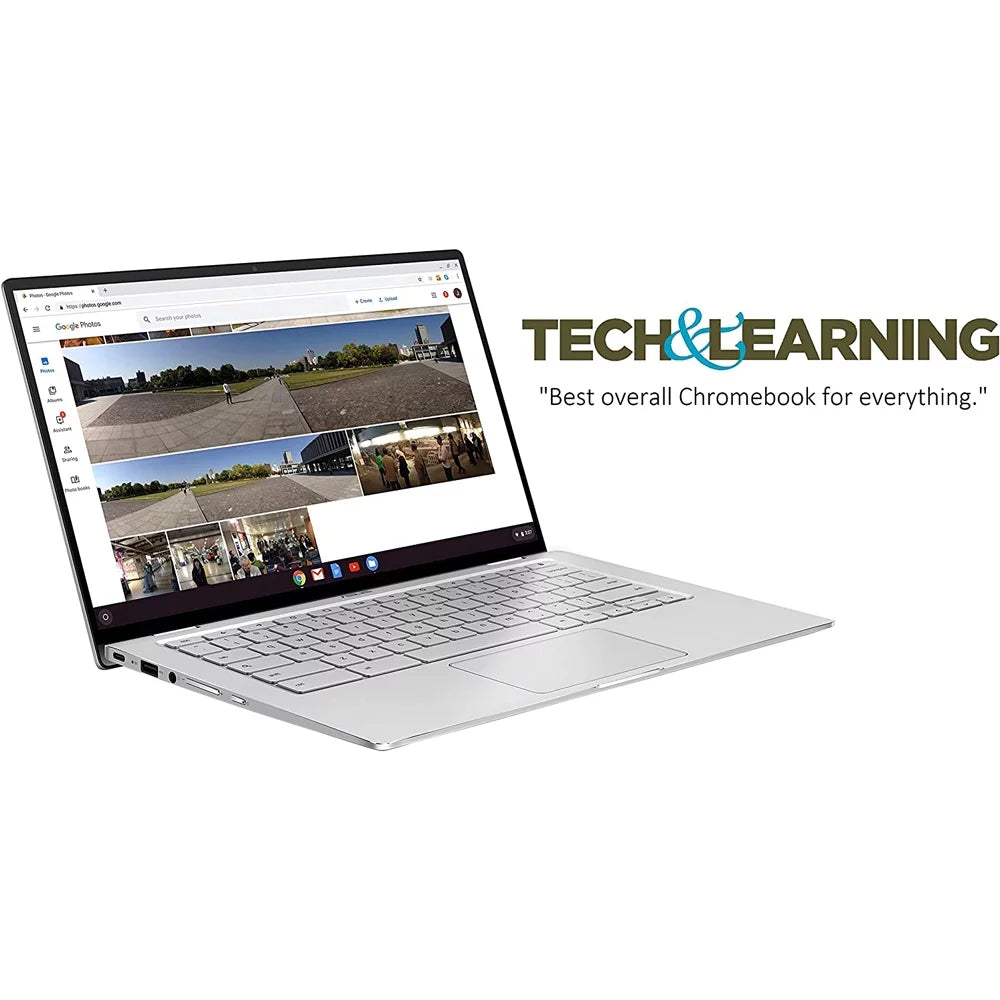 ASUS Chromebook Flip C434 2-In-1 , 14" Full HD Display 4-Way NanoEdge, Heart M3-8100Y Processor, 4GB Memory 64GB eMMC Storage, All-Metal Body, Backlit KB, Chrome OS, Silver - (Open Box)