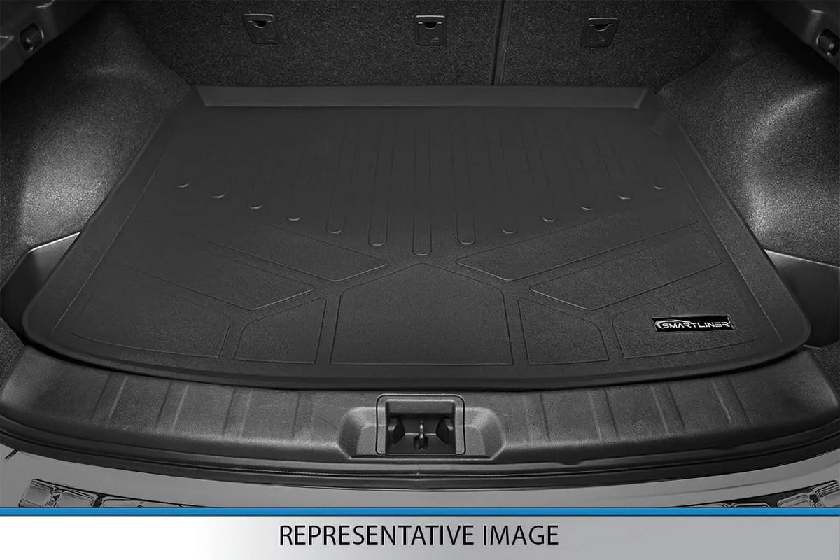 SMARTLINER All Weather Custom Fit Cargo Trunk Liner Floor Mat Black Compatible With 2007-2014 Ford Edge / 2011-2015 Lincoln MKX