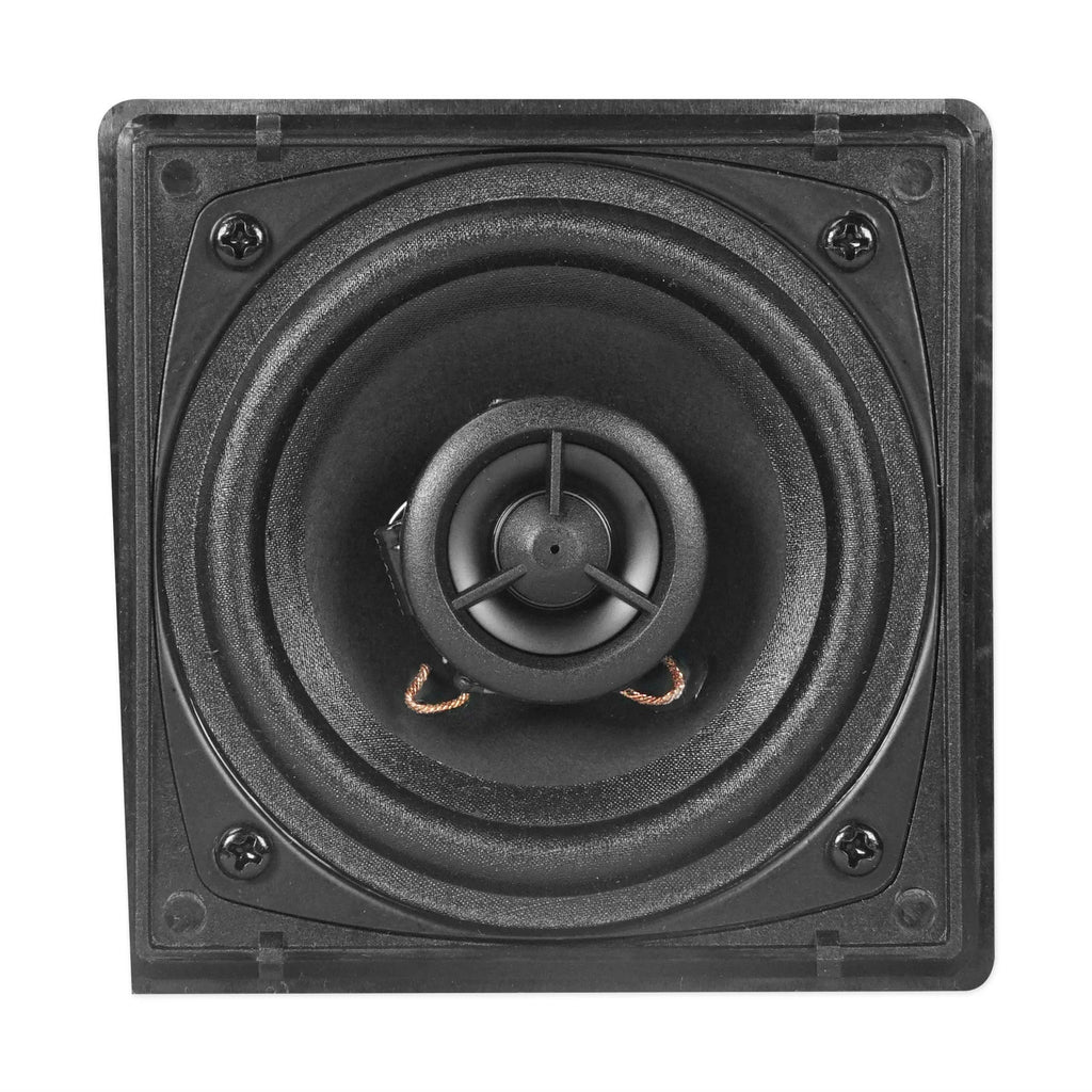 Cube by Rockville Pair of 3.5" Black Home Theater Wall Speakers+Swivel Brackets