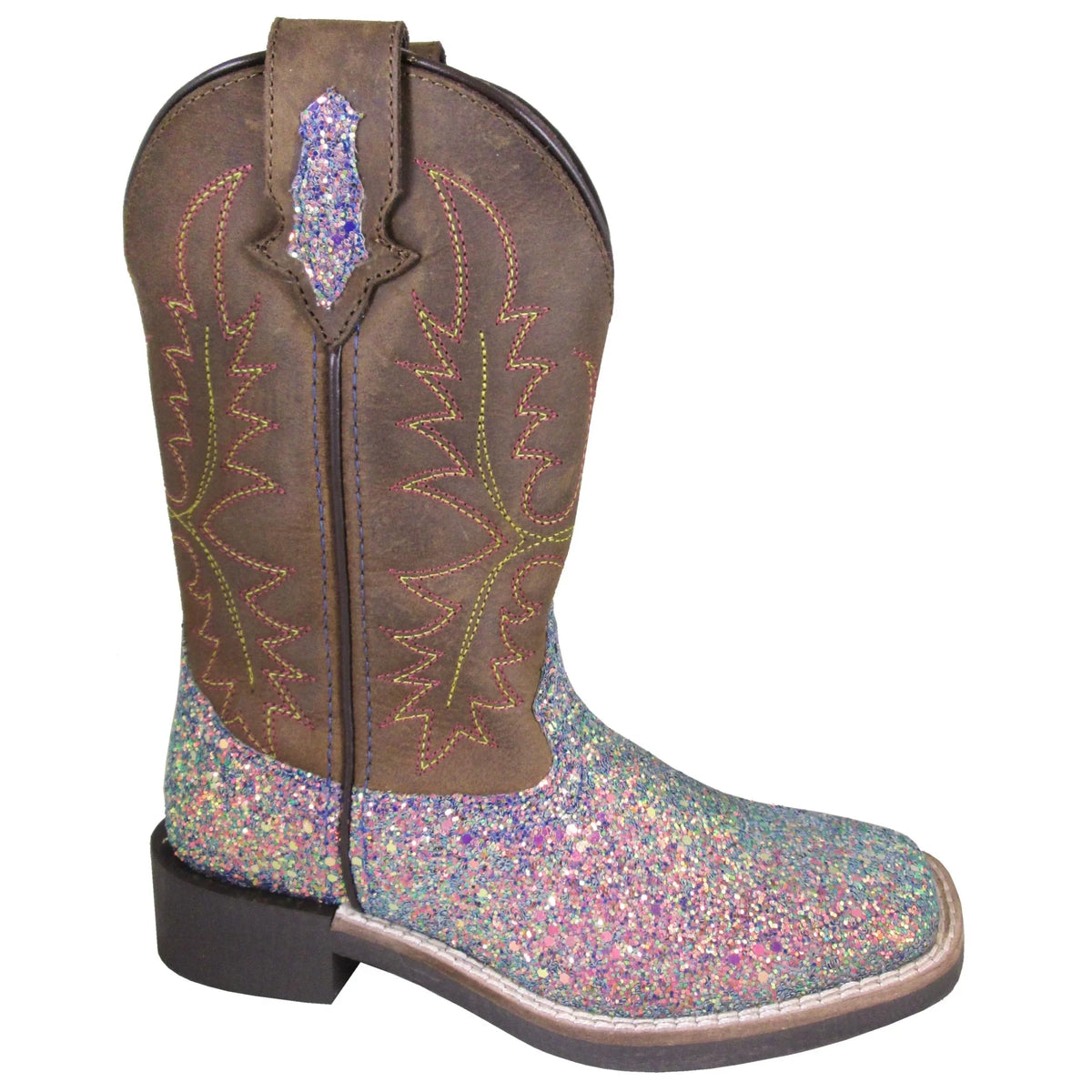 Smoky Mountain Girls' Ariel Western Boot Broad Square Toe Pink 2 D(M) US