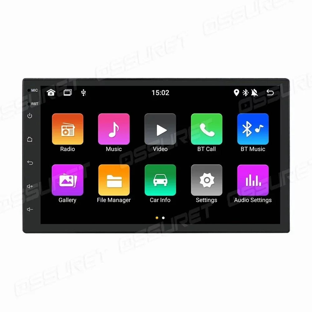 7" GPS Navigation System Android 11 Bluetooth Double 2 Din Car Stereo Radio Head Unit In Dash With Backup Camera