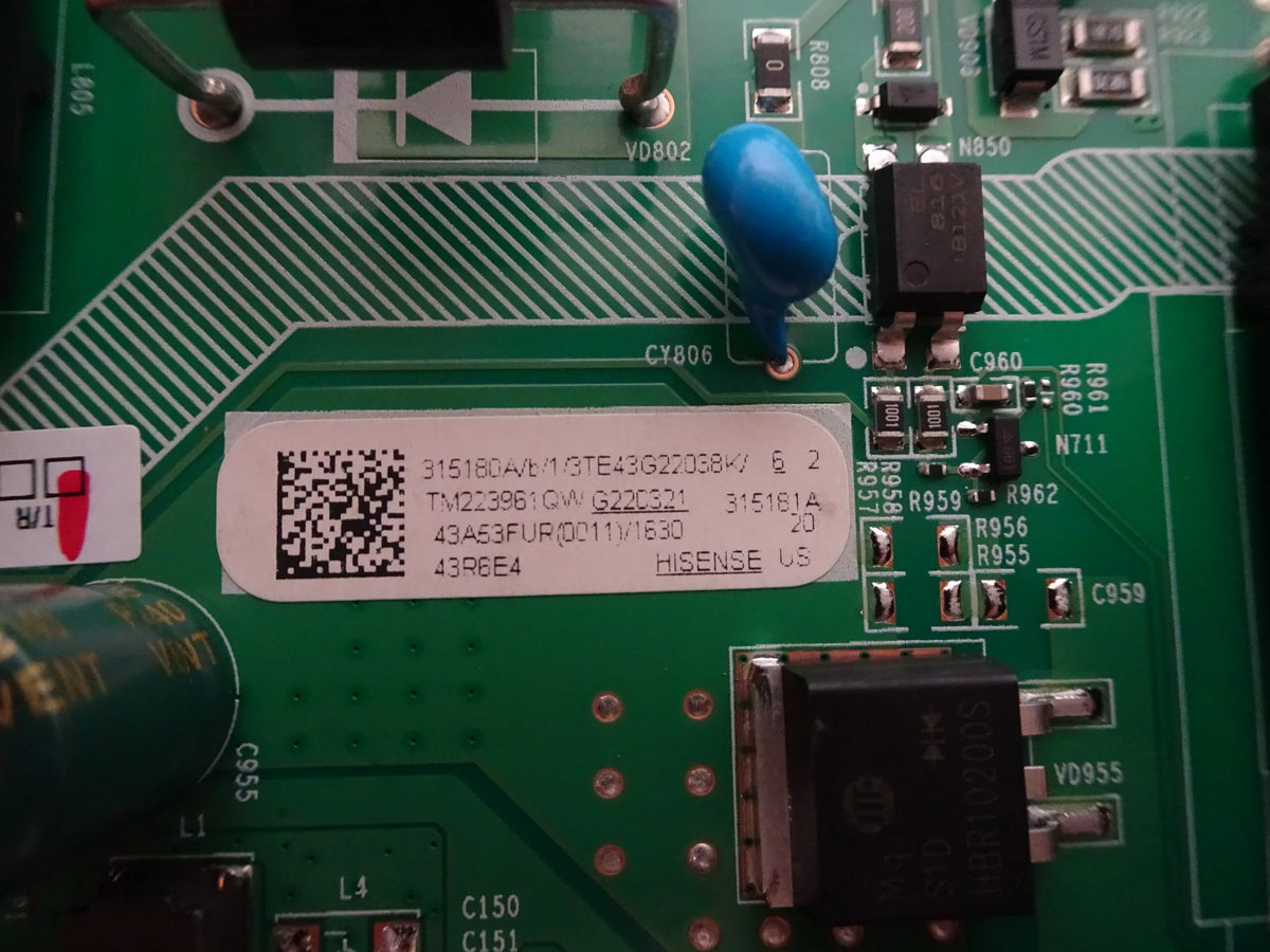 Hisense 43R6E4 Main Board 315180A