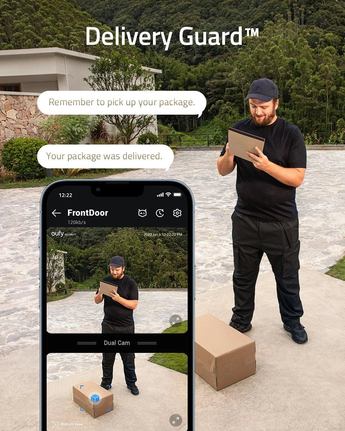 Anker eufy Security Video Doorbell (Wired) with Chime,2K Camera ,Delivery Guard