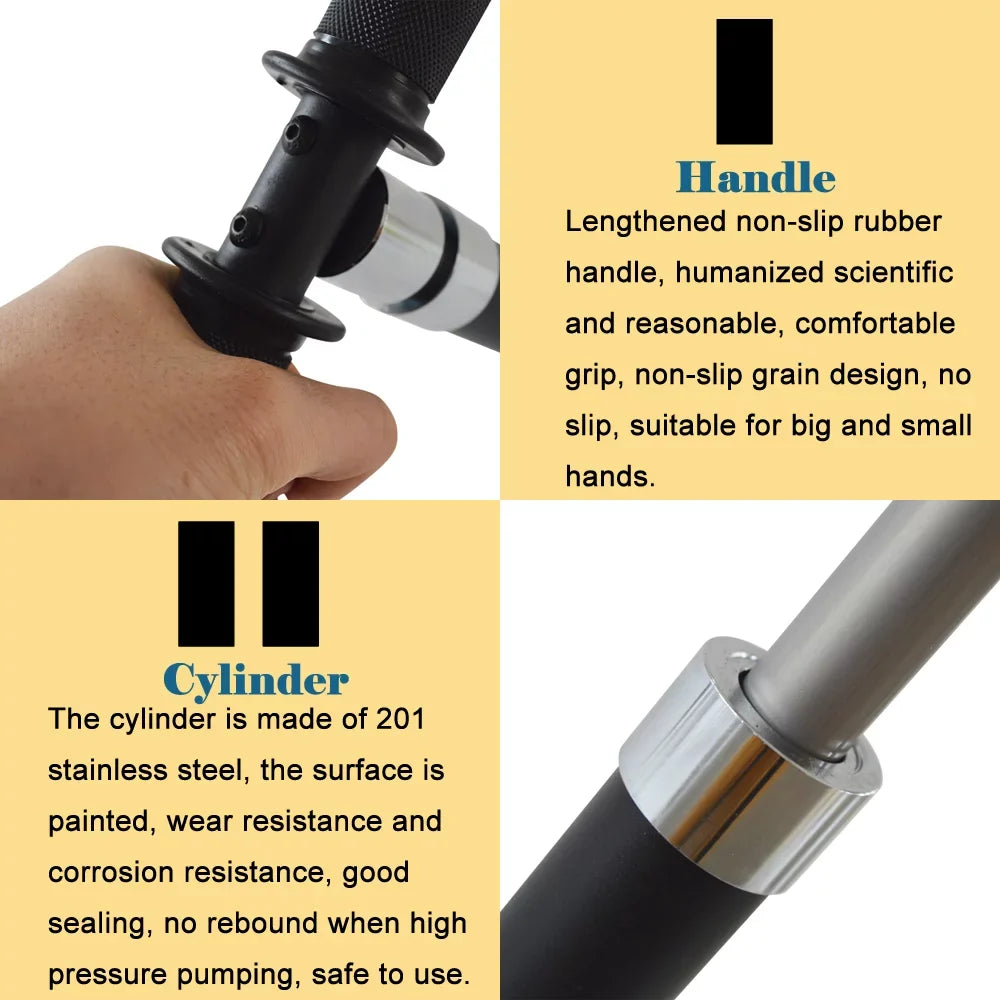 Techtongda 5800PSI Four Stage High Pressure PCP Hand Operated Air Pump Inflator Hunting