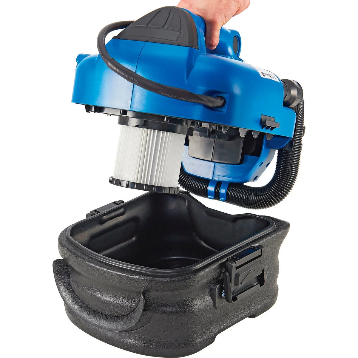 Energy Source Powered HEPA Wet/Dry Vacuum with Air Inflate Adapter, 2 Gallon Capacity