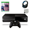 Pre-Owned Microsoft Xbox One Original 500GB Gaming Console Black Headset With Detroit Become Human Game BOLT AXTION Bundle