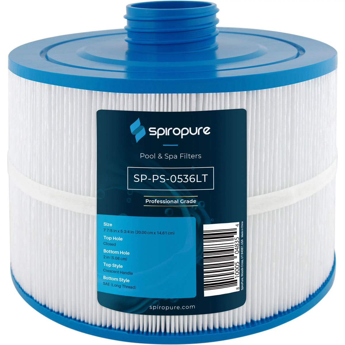 SpiroPure Replacement for Bullfrog Spa Filter PBF36 Wellspring 10-2870 Pleatco PBF36-M Unicel 8CH-951 Bullfrog 35 Hot Tub Spa Pool Cartridge (SAE Long Thread Version)