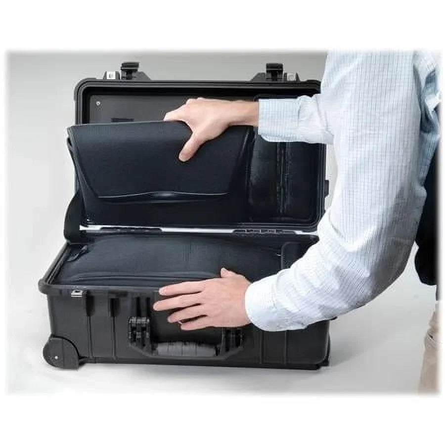 1510LOC TSA Overnight Watertight Hard Case with Wheels, Black
