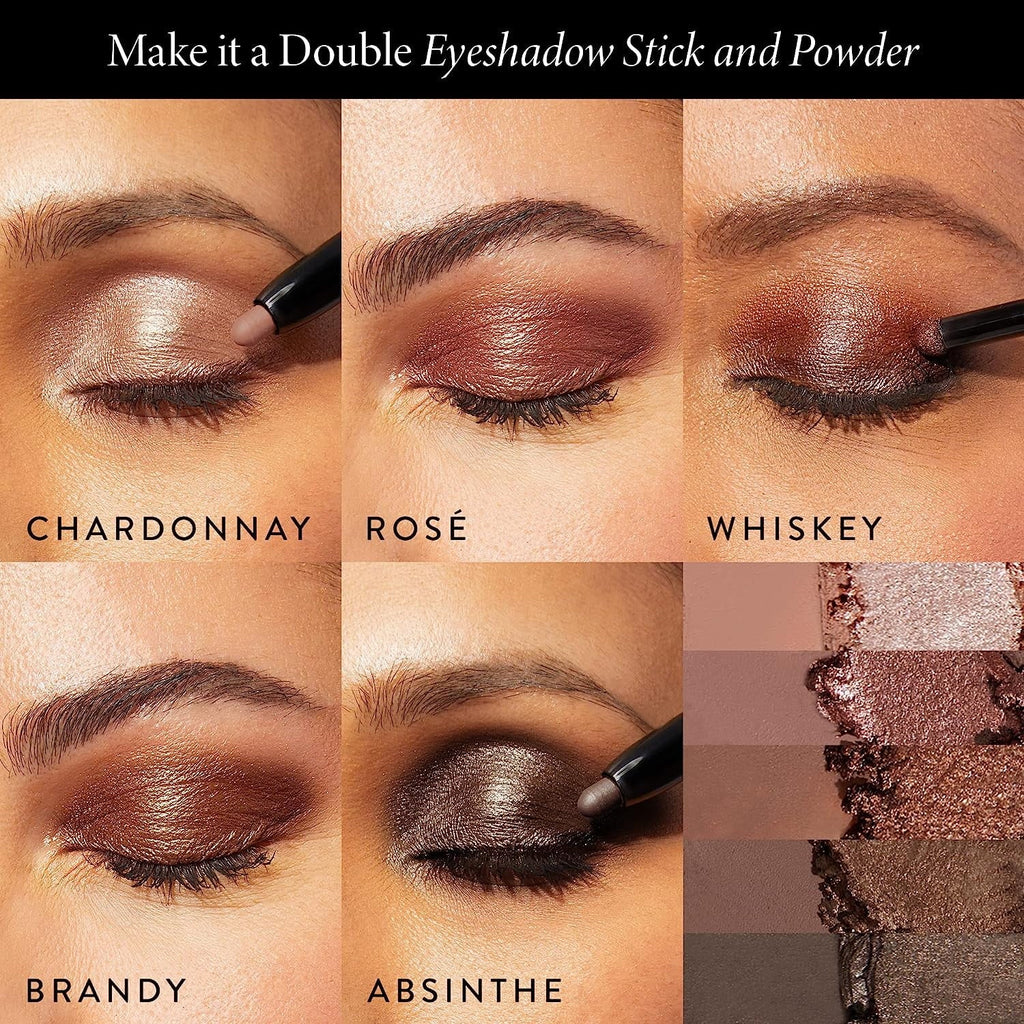 LAURA GELLER NEW YORK Make It A Double -Ended Eyeshadow - Absinthe - Cream Eyeshadow Stick + Matching Powder Eyeshadow - Crease-Proof and Smudge-Proof