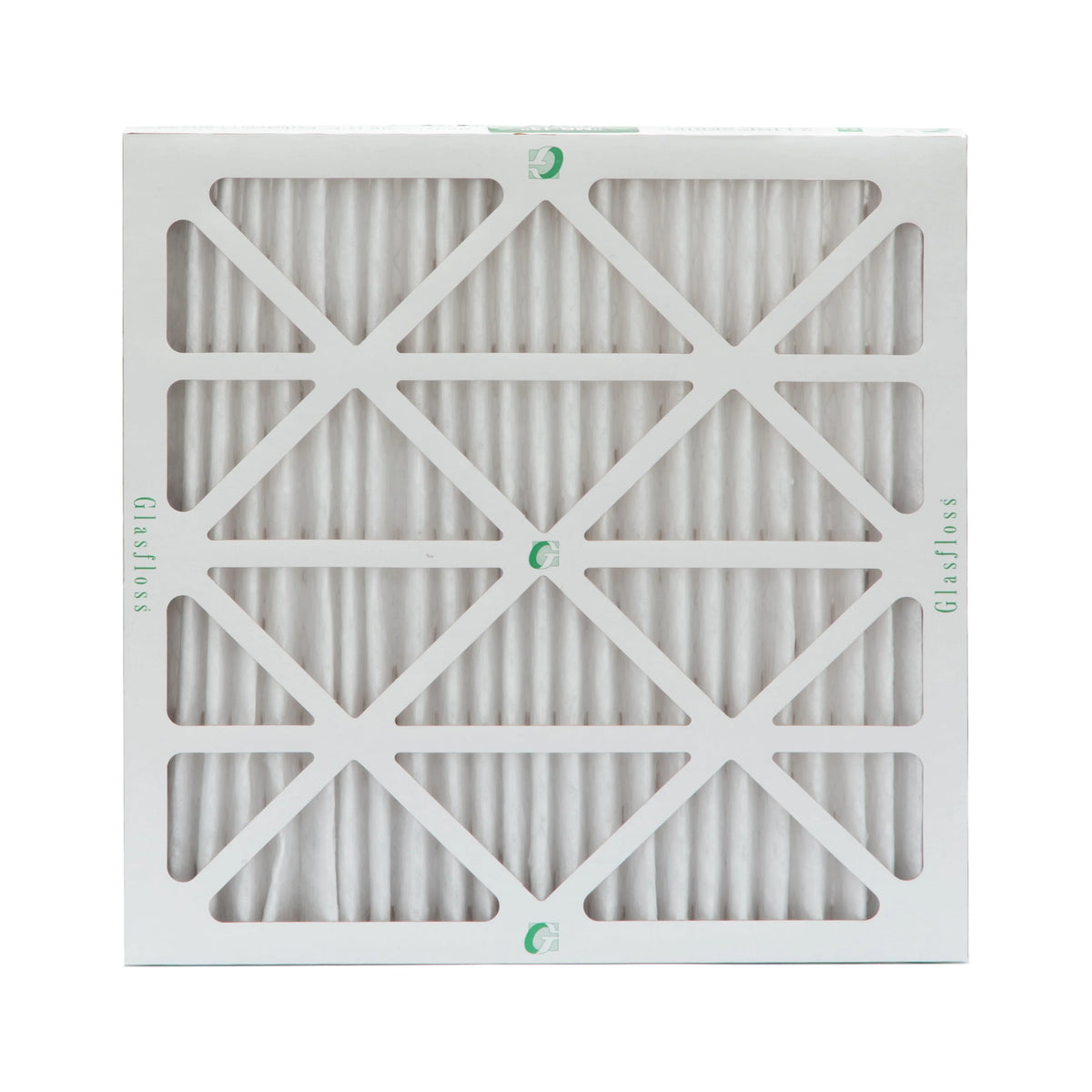 12 Pack of 20x20x2 MERV 13 Pleated 2" Inch Air Filters by Glasfloss. Actual Size: 19-1/2 x 19-1/2 x 1-3/4