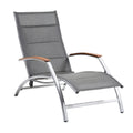 Modern Adjustable Lounge Chair with Aluminum Frame and Mesh Fabric