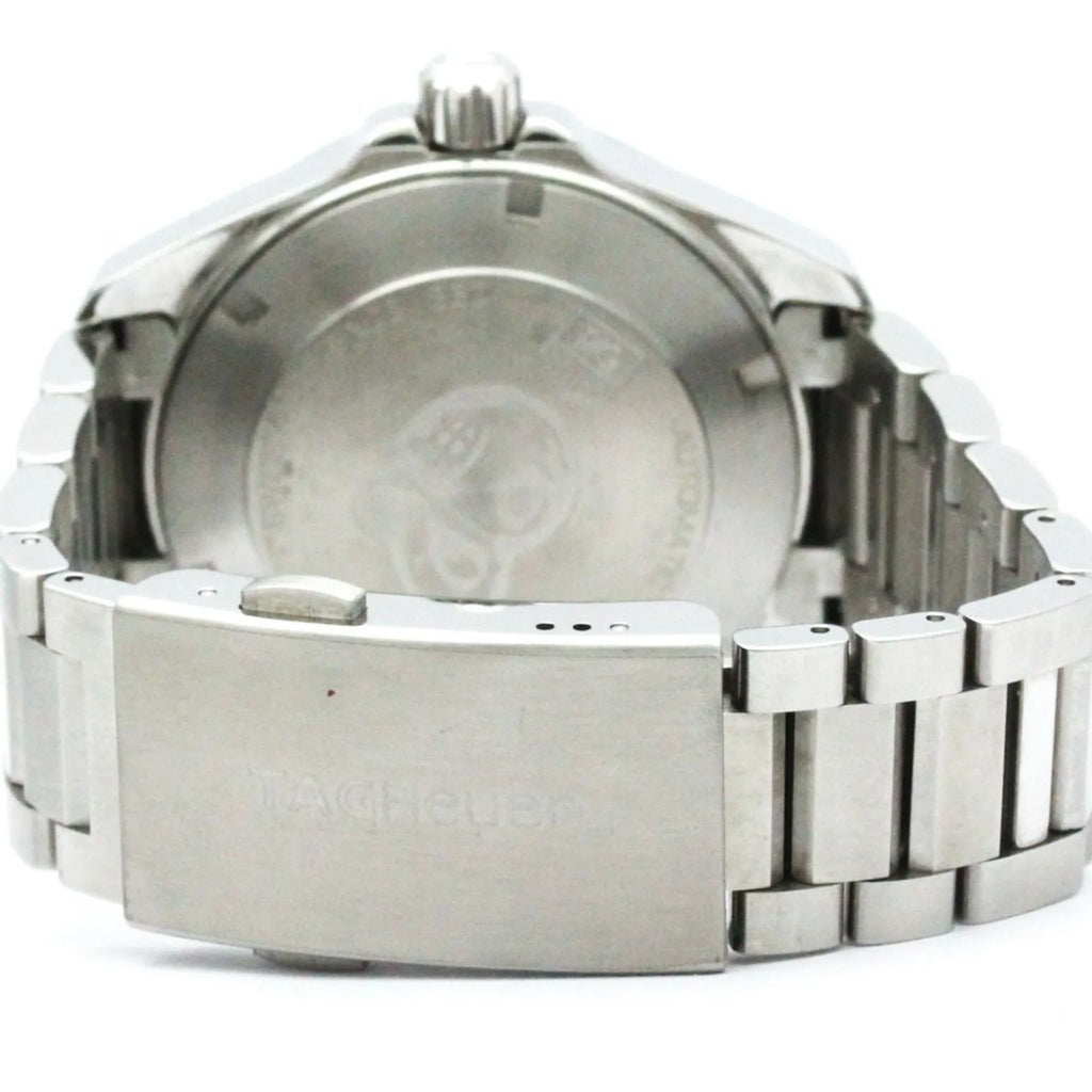 Pre-Owned Polished TAG HEUER Aquaracer Calibre 5 Steel Automatic Watch WAY2112 BF570555 (Good)