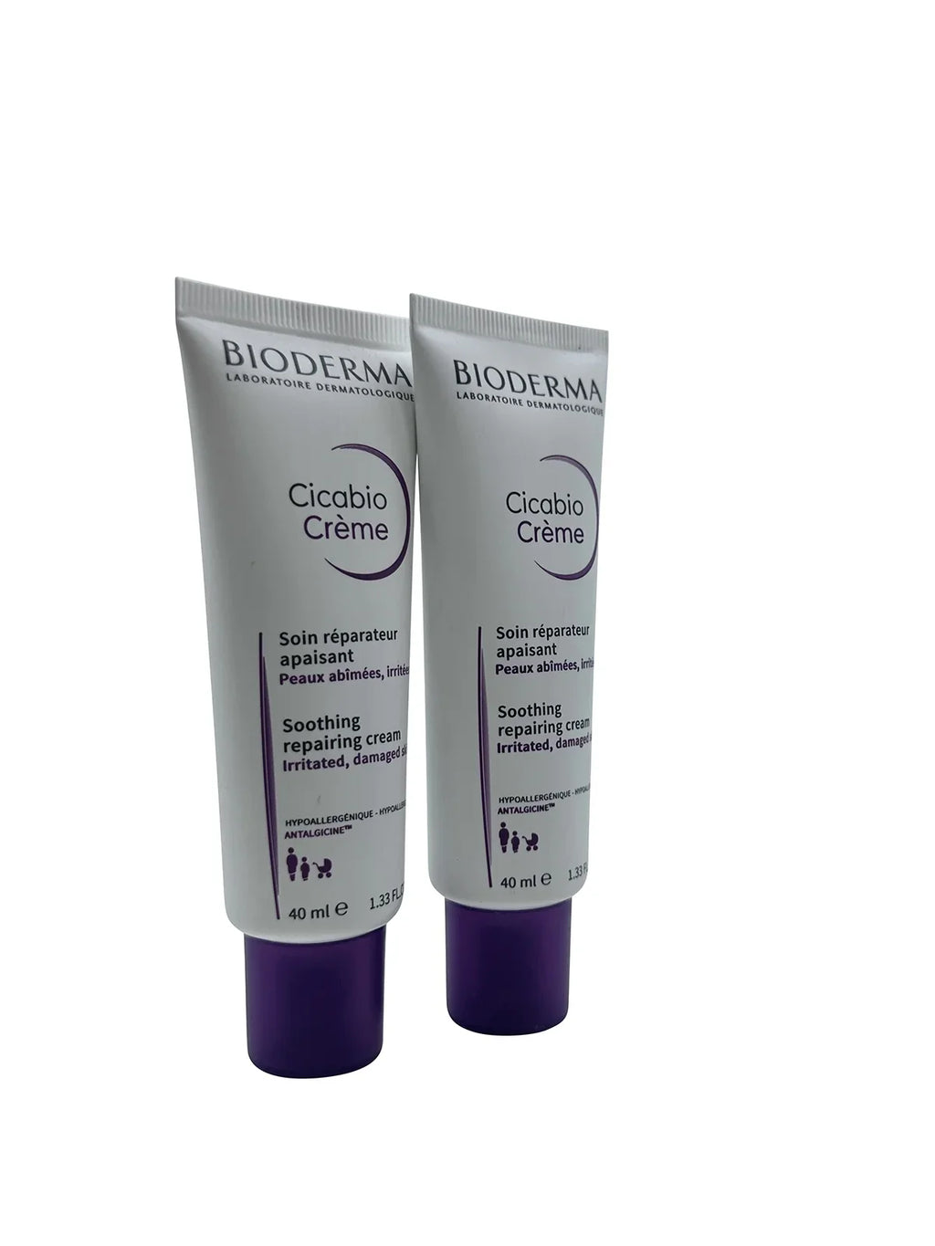 Bioderma Cicabio Soothing Repairing Cream 1.33 oz (Pack of 2)