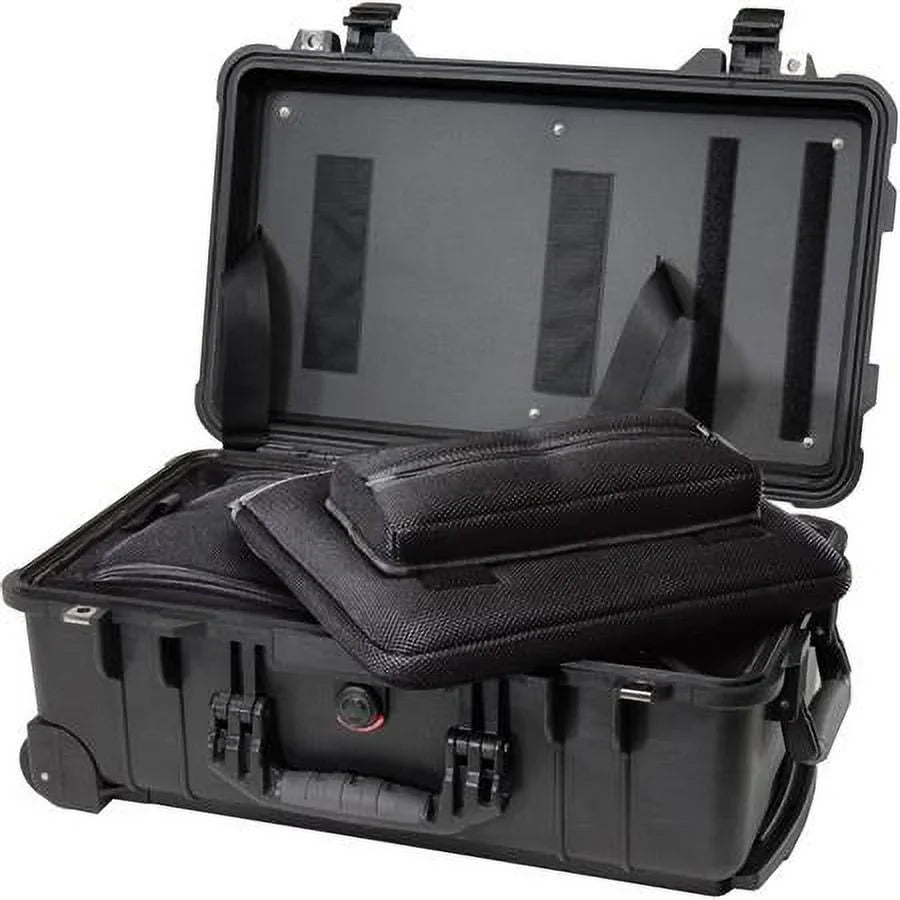 1510LOC TSA Overnight Watertight Hard Case with Wheels, Black