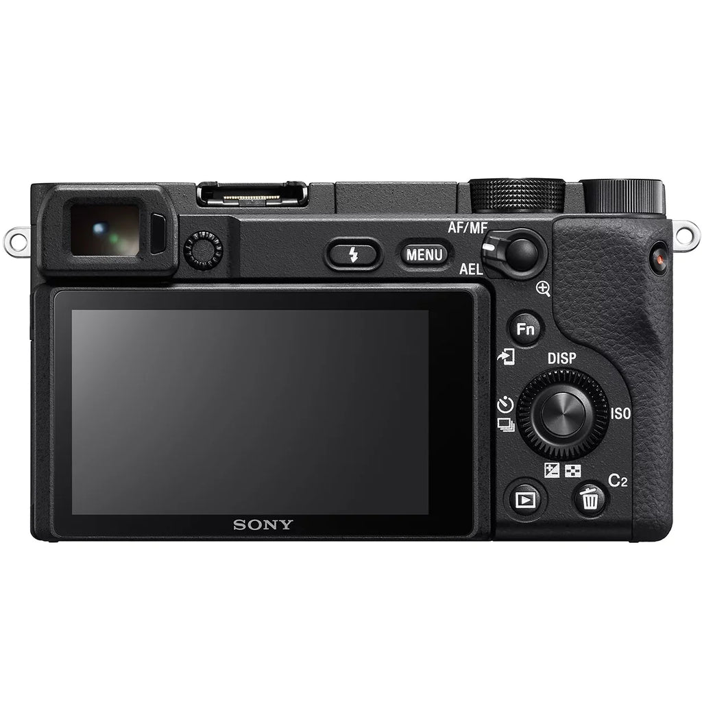 Sony a6400 4K Mirrorless Camera ILCE-6400L/B (Black) with 16-50mm f/3.5-5.6 OSS Lens Kit + 0.43x Wide Angle and 2.2X Telephoto Lens Deco Gear Case Filter Set & Extra Cell Power Editing Bundle