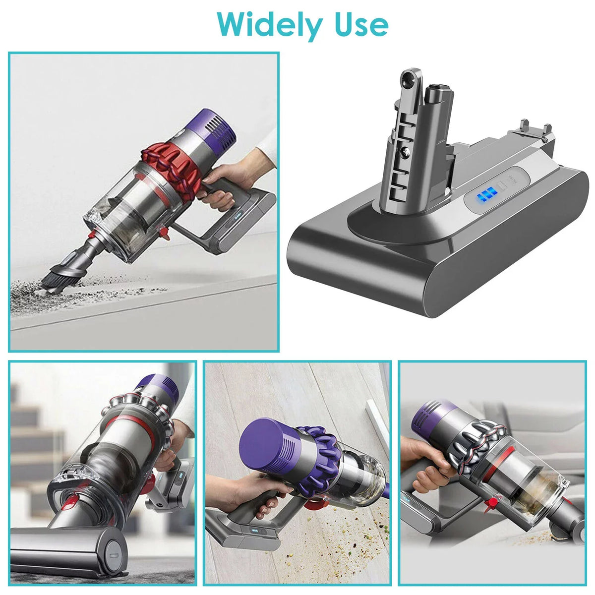 5.0Ah 25.2V Replacemen for V10 Power Unit iMounTEK 5000mAh Li-ion Cell Compatible with SV12 Dyson Cyclone V10 Absolute Fluffy