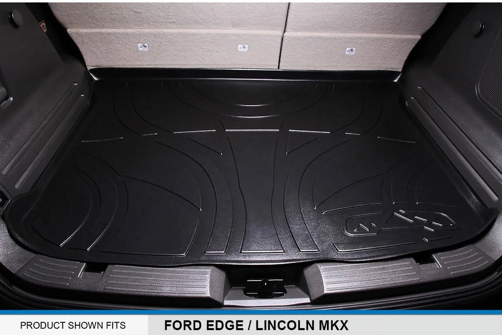 SMARTLINER All Weather Custom Fit Cargo Trunk Liner Floor Mat Black Compatible With 2007-2014 Ford Edge / 2011-2015 Lincoln MKX
