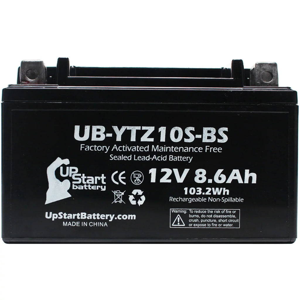 5-Pack UpStart Cell Replacement for 2011 Yamaha Maxam 250CC Factory Activated, Maintenance Free, Scooter Cell - 12V, 8.6Ah, UB-YTZ10S-BS