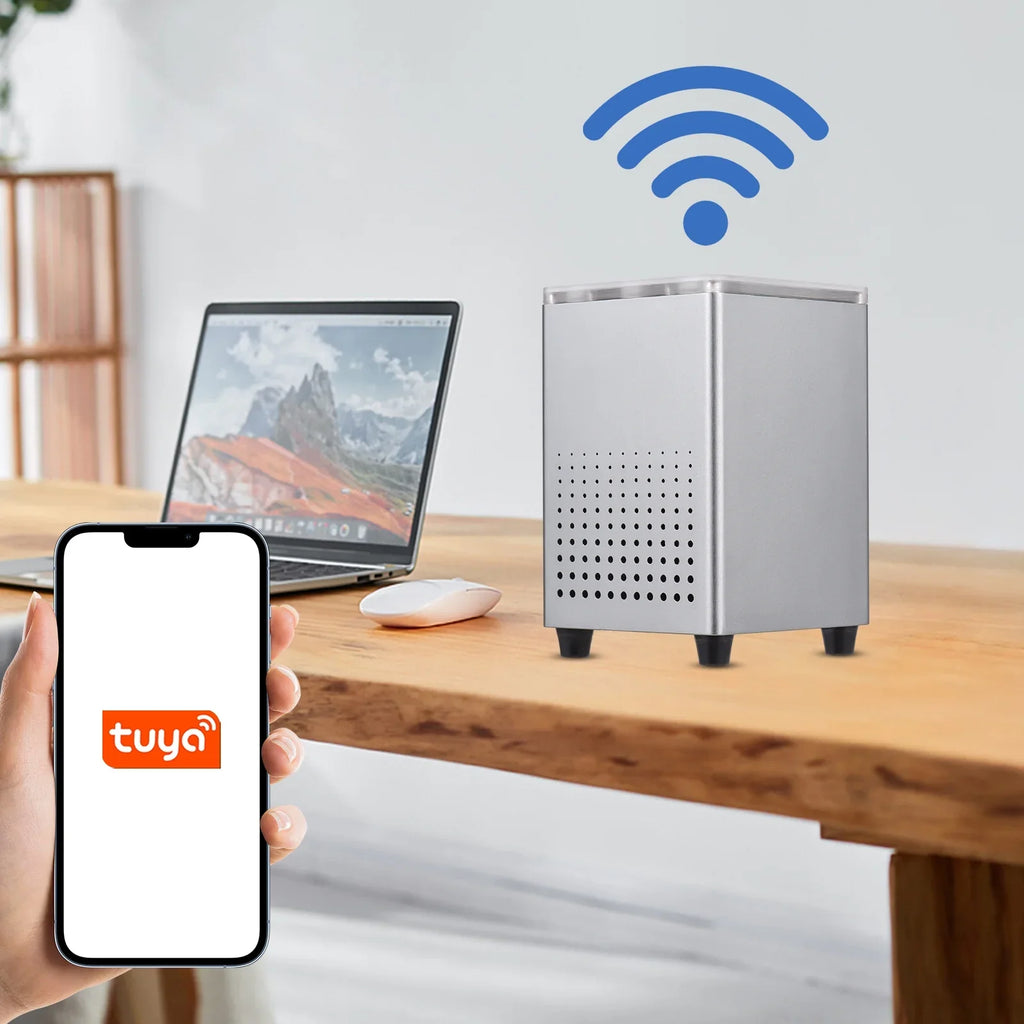 Pristin Radon Detector,Radon Tuya APP Alarms Professional Smart Indoor Room Office APP Quickly Sensitively WiFi Radon Tester Sound Alarms Professional Monitor Data WiFi Radon Tester Indoor