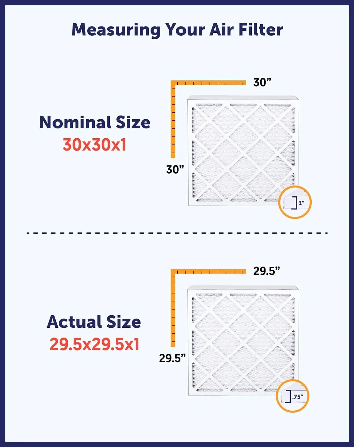 Filter King 9x60.5x1 Air Filter | 4-PACK | MERV 8 HVAC Pleated A/C Furnace Filters | MADE IN USA | Actual Size: 9 x 60.5 x .75"