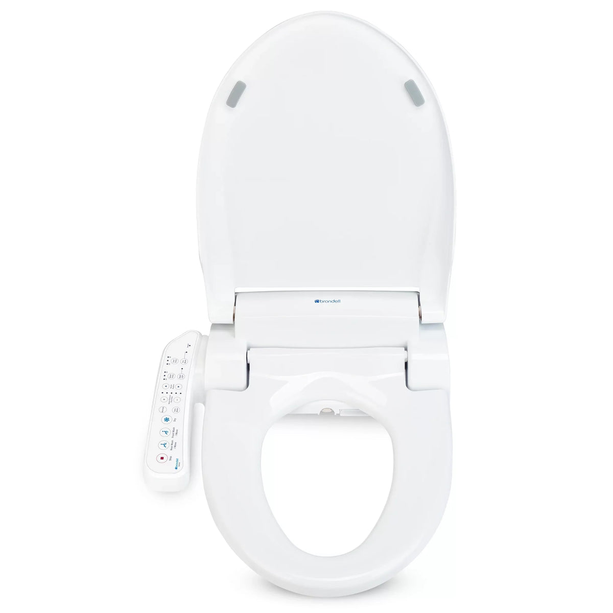 Brondell Swash SE400 Bidet Seat with Sidearm, Dryer and Stainless Steel Nozzle, Round White
