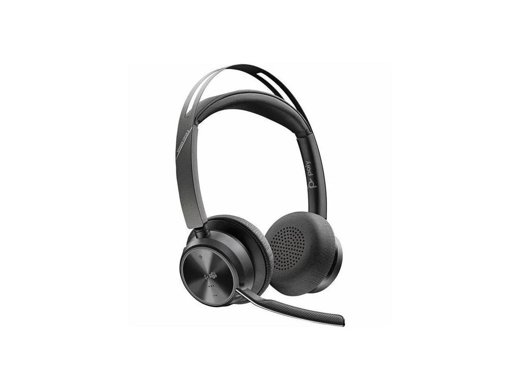 Poly Voyager Focus 2 Headset - Microsoft Teams Certification - Stereo - USB Type A - Wireless - Bluetooth - 20 Hz - 20 kHz - Over-the-head, On-ear - Binaural - Ear-cup - Noise Cancelling, MEMS Tech...