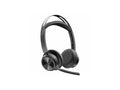 Poly Voyager Focus 2 Headset - Microsoft Teams Certification - Stereo - USB Type A - Wireless - Bluetooth - 20 Hz - 20 kHz - Over-the-head, On-ear - Binaural - Ear-cup - Noise Cancelling, MEMS Tech...