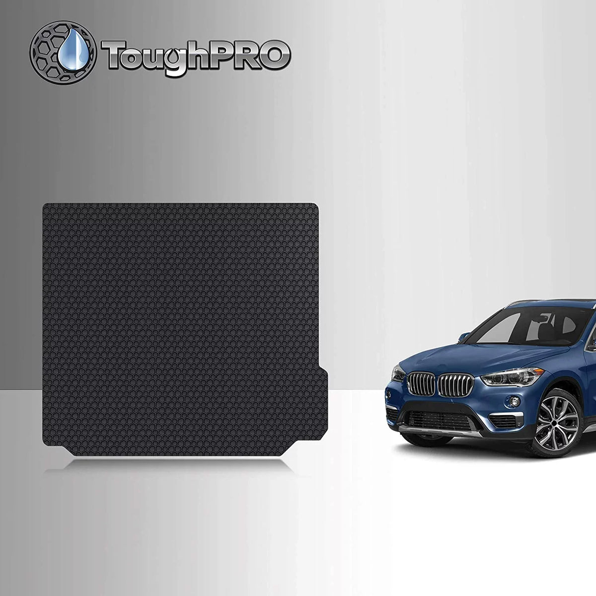 TOUGHPRO Cargo/Trunk Mat Accessories Compatible with BMW X3 - with Cargo Tie Down Rails - All Weather - Heavy Duty - (Made in USA) - 2021