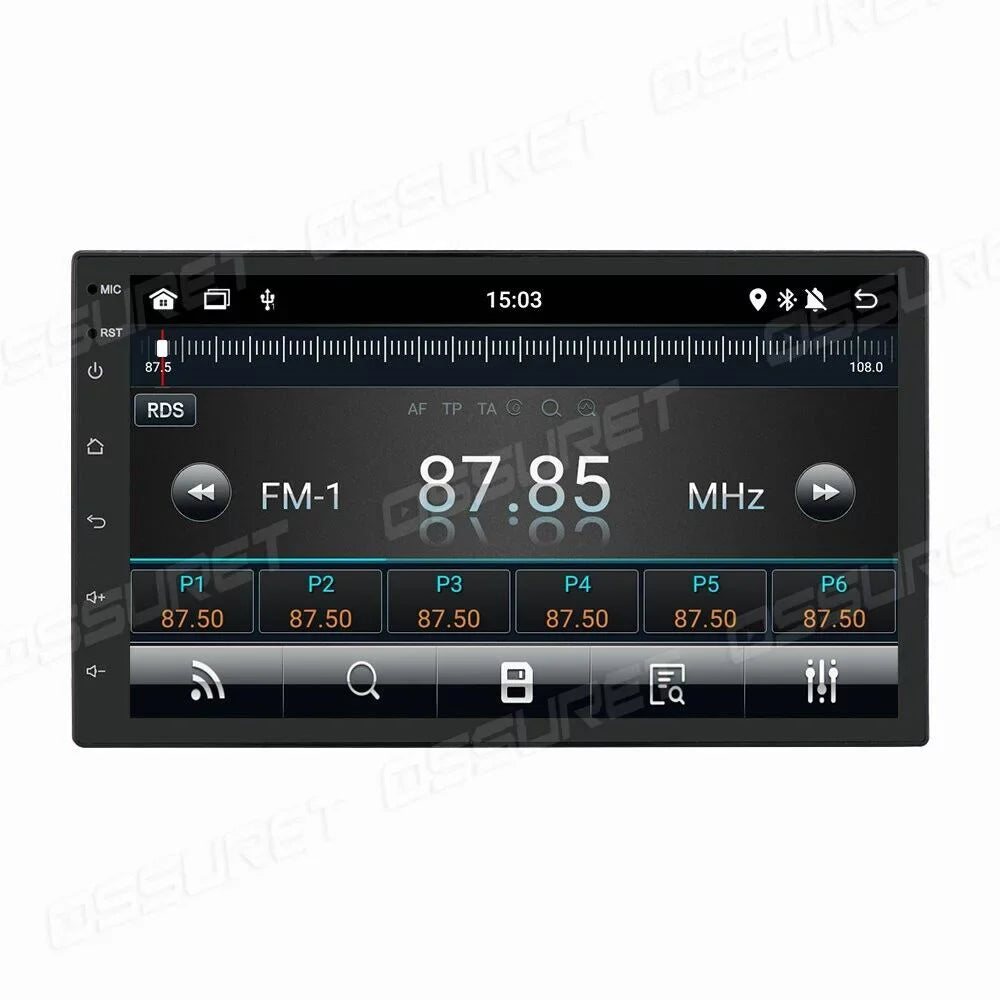 7" GPS Navigation System Android 11 Bluetooth Double 2 Din Car Stereo Radio Head Unit In Dash With Backup Camera