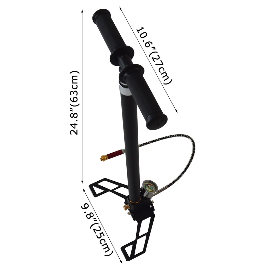 Techtongda 5800PSI Four Stage High Pressure PCP Hand Operated Air Pump Inflator Hunting