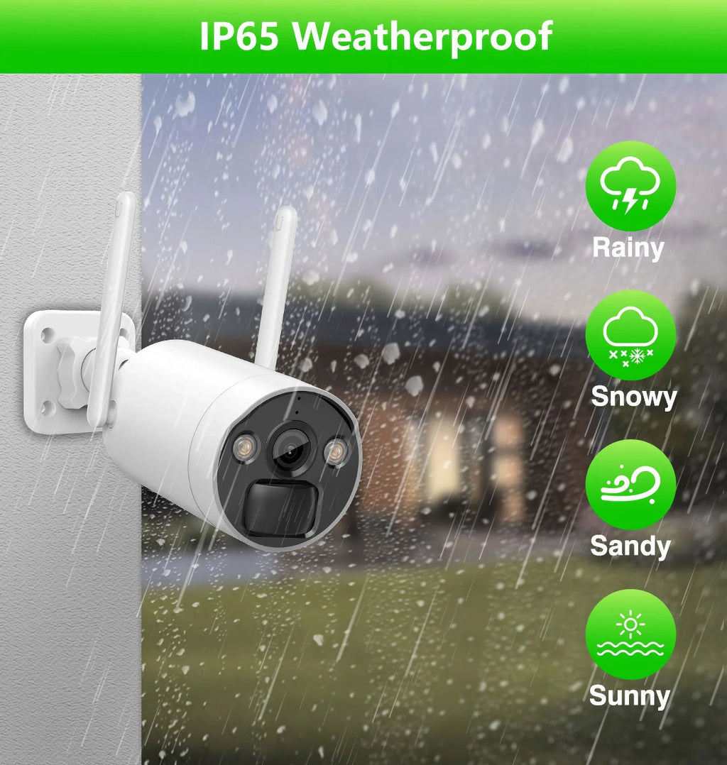 VIKVIZ 8CH WiFi CCTV System 4Pcs 3MP Power Unit Camera , 4 Solar Panels , 2.5inch HDD Wireless NVR