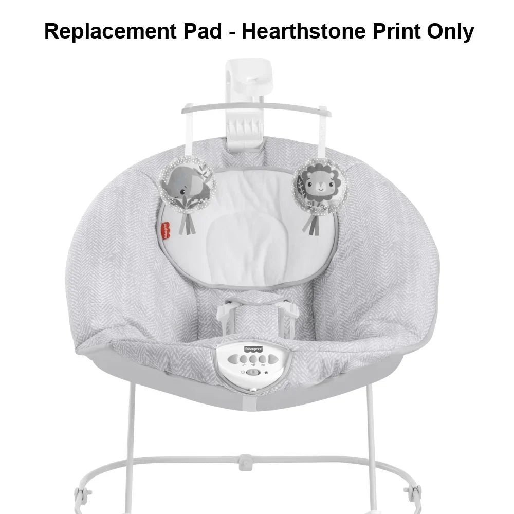 Replacement Part for Fisher-Price See & Soothe Deluxe Bouncer for Babies - HBD24 ~ Replacement Cover / Pad / Cushion ~ Hearthstone Print