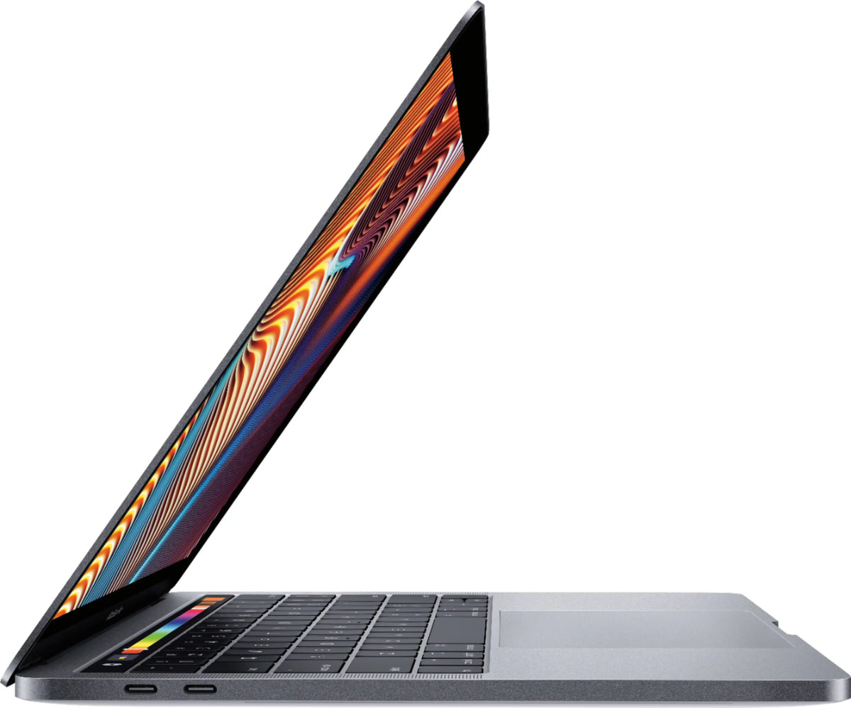 Apple MacBook Pro 13-inch ( 2.3GHz, 256GB Flash Storage (Mid 2018, MR9Q2LL/A) - Space Gray Bundle with Black Zipper Sleeve + Starter Kit + Cleaning Kit (Refurbished)