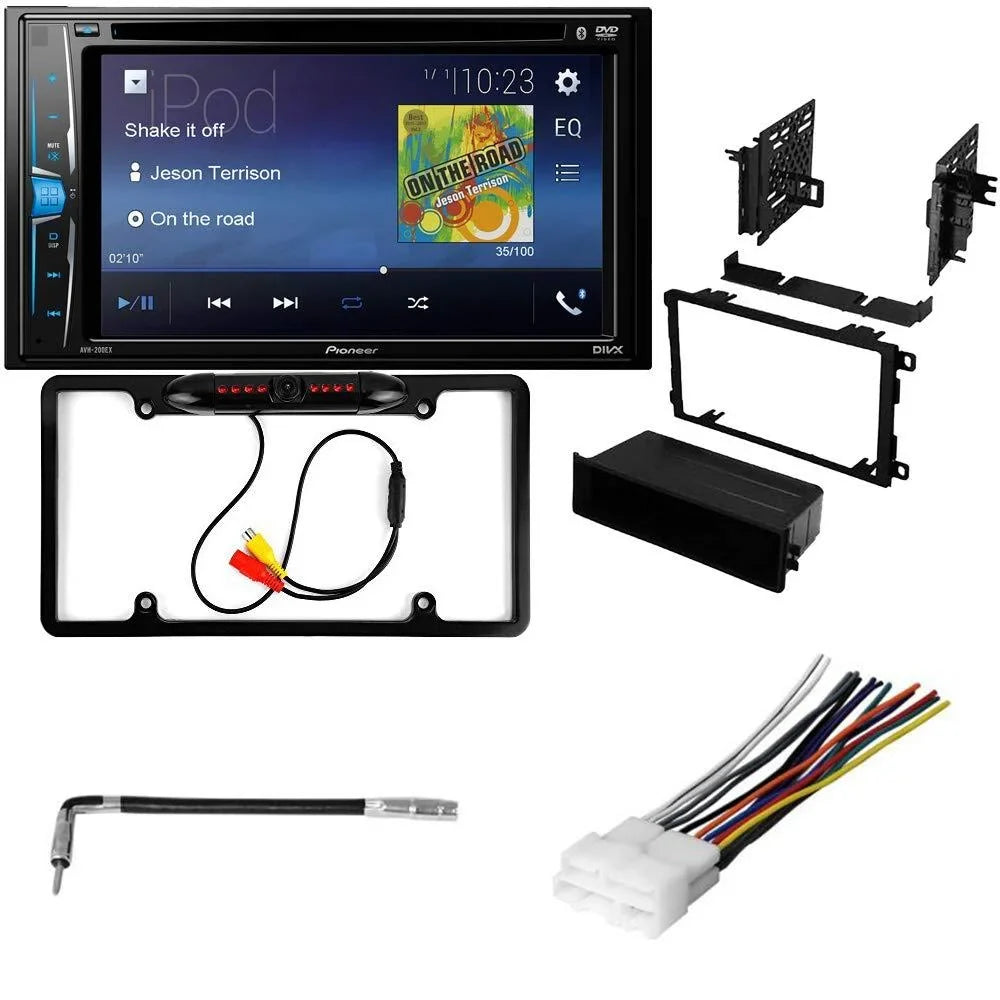 KIT771 Bundle with Pioneer Multimedia DVD Car Stereo and Installation Kit - for 1990-1992 Cadillac Fleetwood Brougham / Bluetooth DVD Monitor Radio - Backup Camera, 2 Din Dash Kit