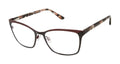 NEW GX By Gwen Stefani GX072 Black & Burgundy Eyeglasses 52mm with GX Case