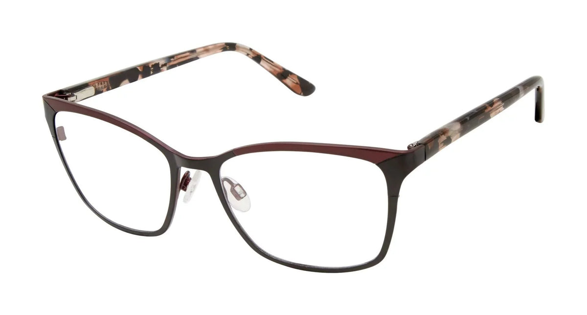 NEW GX By Gwen Stefani GX072 Black & Burgundy Eyeglasses 52mm with GX Case