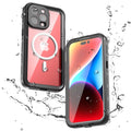 ELEHOLD for iPhone 15 Pro Max Waterproof Case, Built-in Panel Protector Full-Body Rugged Shockproof Military Drop Proof Dustproof IP68 Underwater Heavy Duty Magnetic Case for iPhone 15 Pro Max,Black
