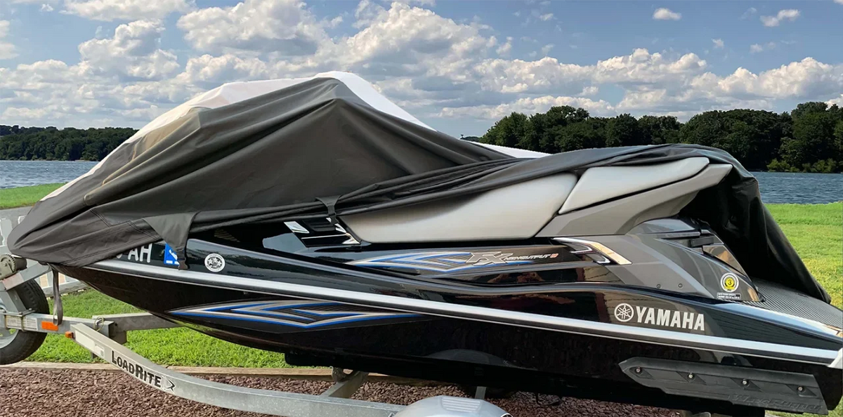 SUPER HEAVY-DUTY PWC 600D JET SKI Cover Compatible for Sea Doo Sea-Doo Bombardier GTI RFI 2003 2004 2005