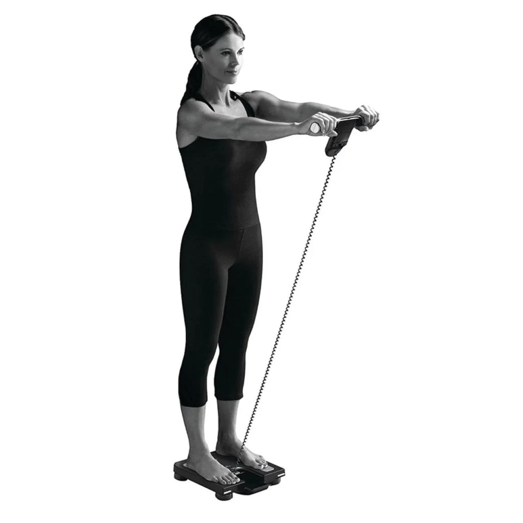 GoFit GF-65 Ball Exercise Ball with Pump (65 cm; White) and Omron HBF-514C Full-Body Composition Monitor Black Bathroom Scale