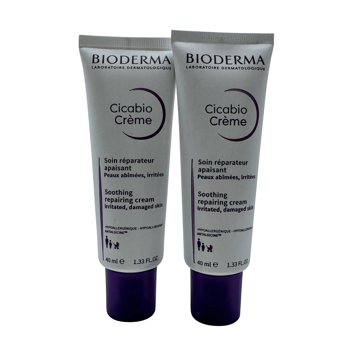 Bioderma Cicabio Soothing Repairing Cream 1.33 oz (Pack of 2)