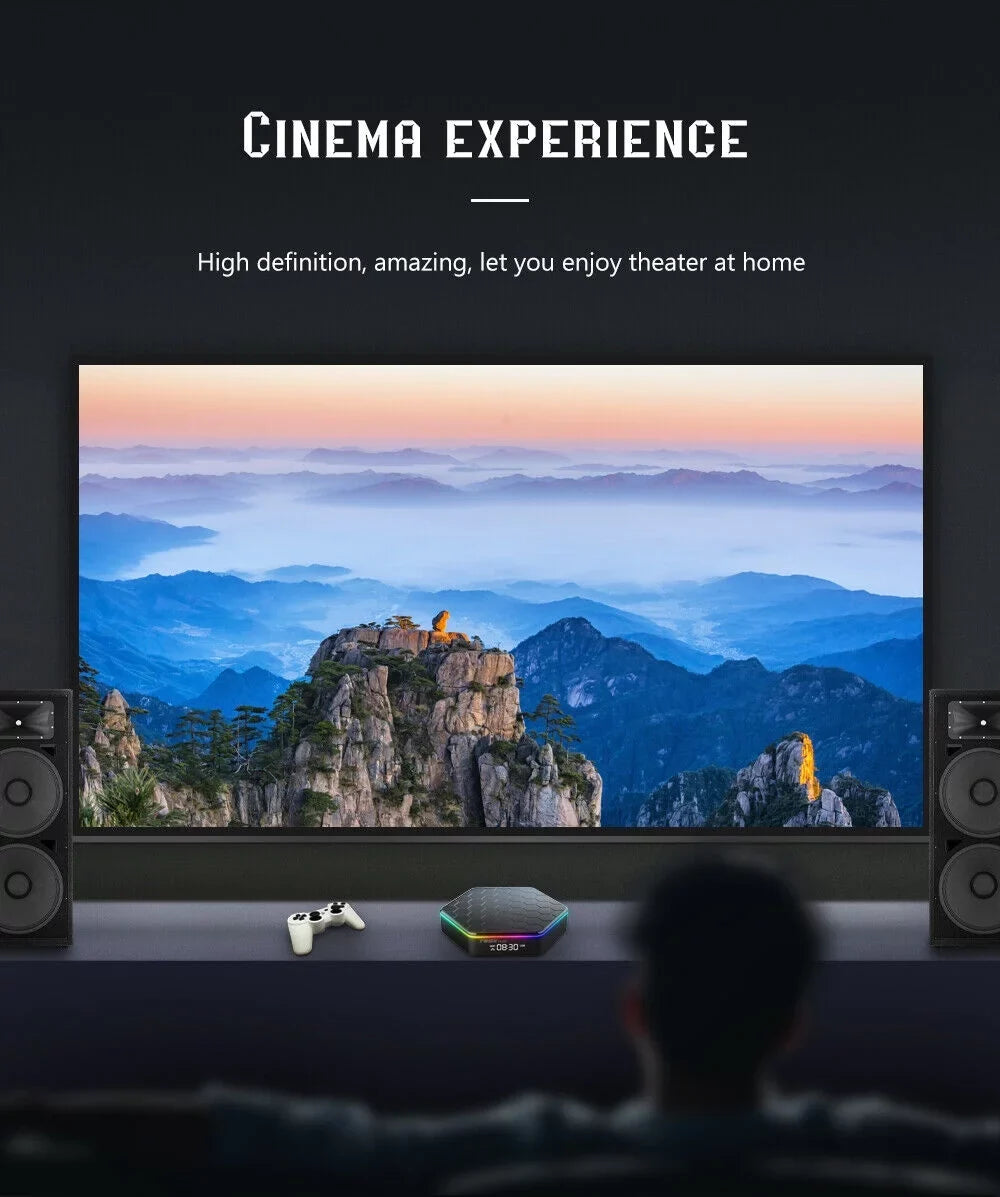 JLLOM Quad Processor 8K HD Video 64GB Memory 6K Stream Player 2023 T95Z Plus Smart Android 12.0 TV Box