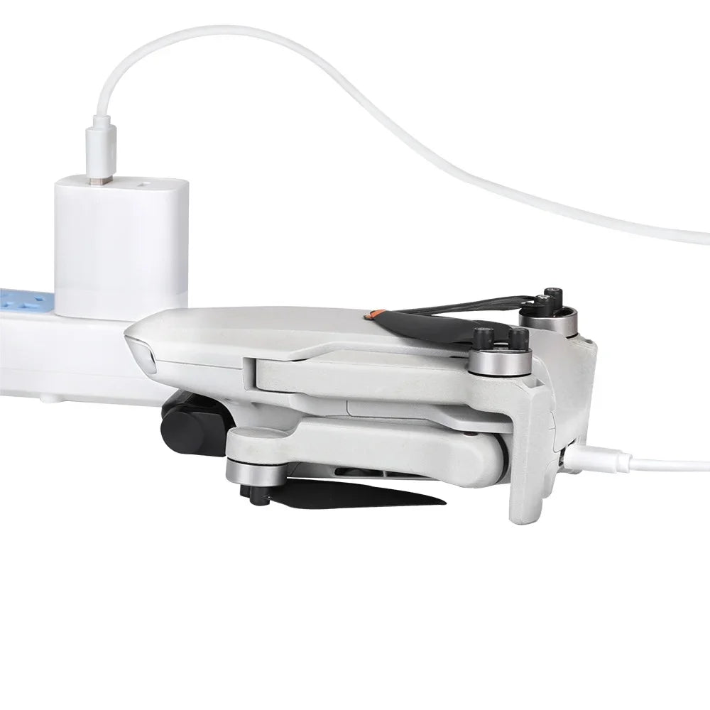 30W USB Charger with Type-C Cable -Port Charging for DJI Mini 2/Mini 3 Pro Charging Parts