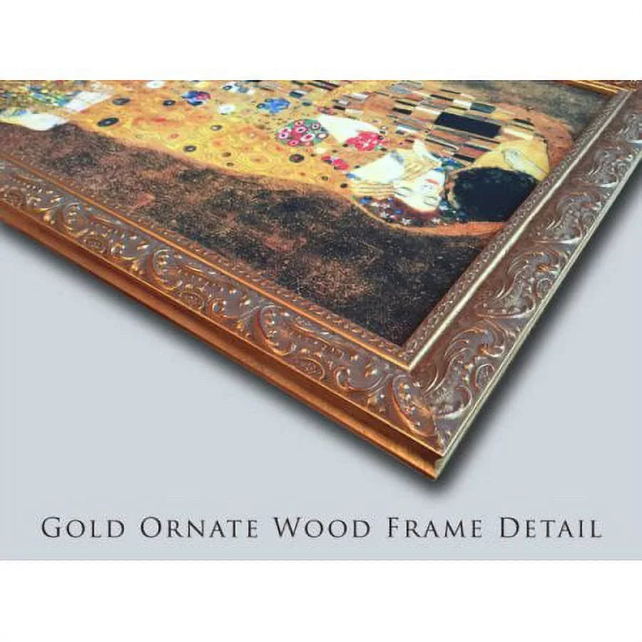 Alfred de Bréanski 18x13 Gold Ornate Wood Memory and Double Matted Museum Art Print Titled - The Evening Glow, Vale of Eagle, Loch Lomond