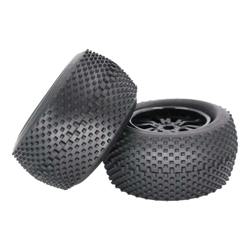 ZiSUGP 2pcs 140mm Truck Wheel Rim and Tire For 1/8 Traxxas HSP HPI RC Crawler Car Car Tracks for Men Electric