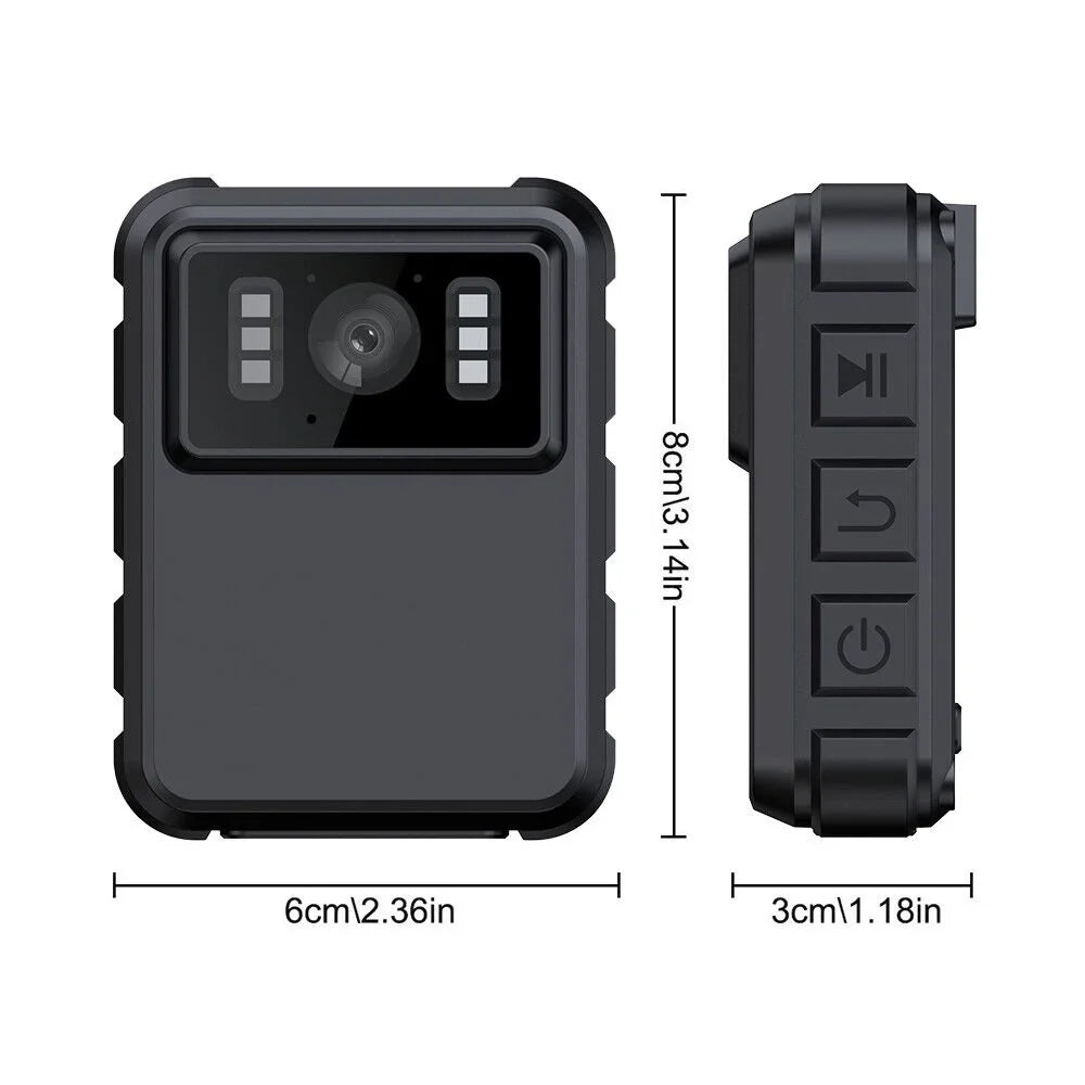 KingFurt 1080p & 2K HD WiFi Action Cam with Night Vision - Outdoor Helmet Camcorder, Loop Recording, 2000mAh Power Unit - Black